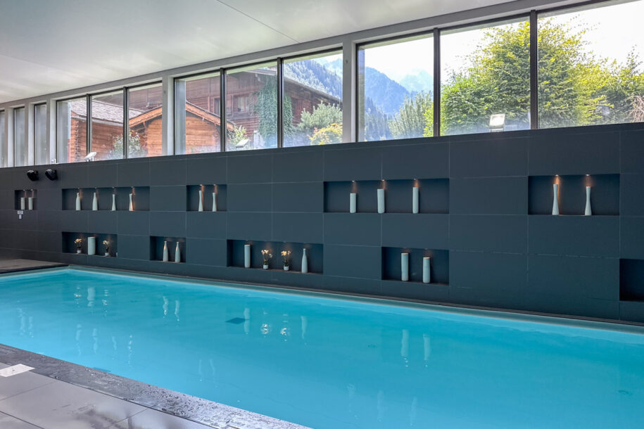 Piscine de l'Héliopic Hôtel & Spa à Chamonix