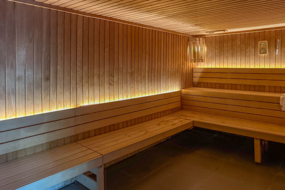 Sauna de l'hôtel Heliopic à Chamonix