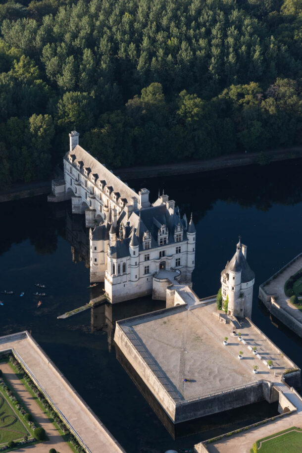 Chenonceau depuis le ciel