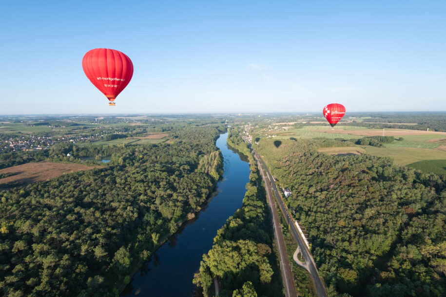 Survol du Cher avant Chenonceau